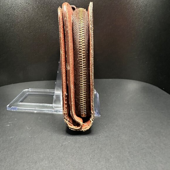 Louis Vuitton Monogram Canvas Leather Zipper Bifold Papier Wallet with box - EUC - Picture 8 of 10